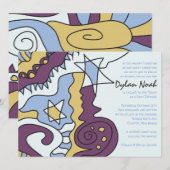 「ただいまクール！」 バー・バット・ミツバの招待状 招待 招待状 (正面/裏面)