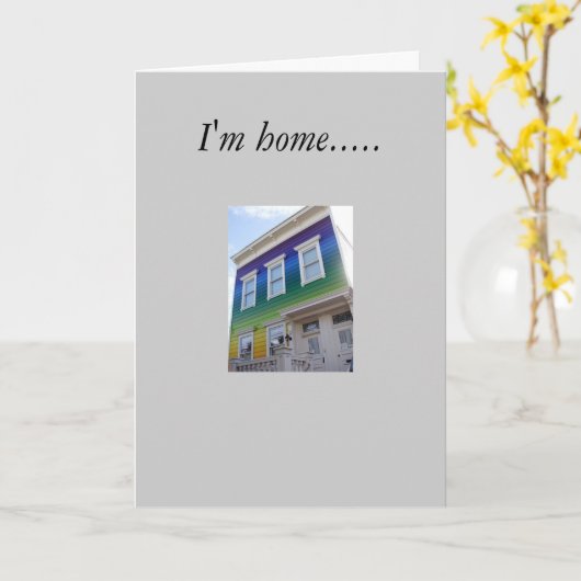 ただいま….. カード (黄色い花)