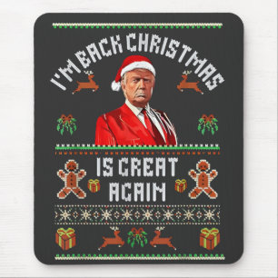 ただいま!クリスマスはまた最高です トランプ大統領選挙 マウスパッド