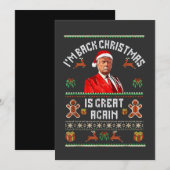 ただいま!クリスマスはまた最高です トランプ大統領選挙 招待状 (正面/裏面)