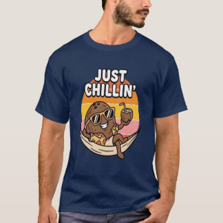 ただくつろぐココナッツTシャツ – トロピカルサマーバケーション Tシャツ