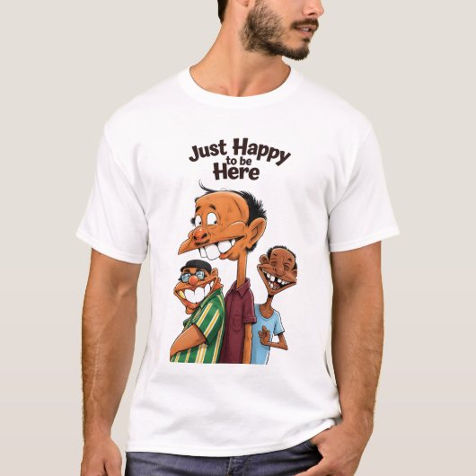 ただここに居られるだけで幸せ Tシャツ (正面)