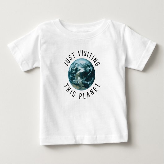 ただこの惑星を訪れているだけ ベビーTシャツ (正面)
