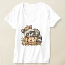 ただそこにいる、眠そうなアライグマ Tシャツ