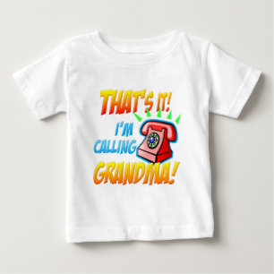 ただそれだけ私は祖母を電話しています ベビーTシャツ