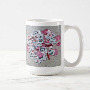 ただそれだけ! ピンクのグリッターのタイルのマグ コーヒーマグカップ