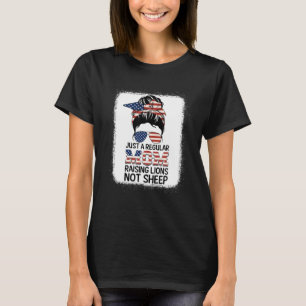 ただのお母さんで、羊の愛国者がライオンを育てない Tシャツ