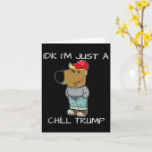 ただのんびりしたトランプの面白いミーム カード (黄色い花)