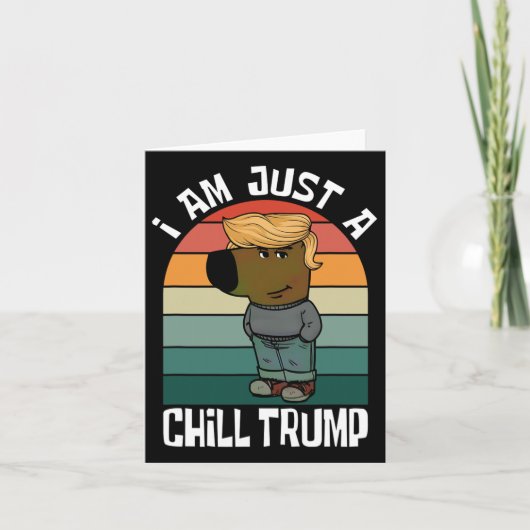 ただのんびりしたトランプ面白いミームだよ カード (正面)