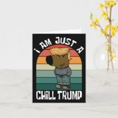 ただのんびりしたトランプ面白いミームだよ カード (黄色い花)