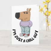 ただのんびりした奴だ カード (黄色い花)