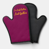 ただのんびりしてプラムを焼いてるだけだよ 鍋つかみ (正面/裏面)