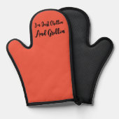 ただのんびりして、焼きながら 鍋つかみ (正面/裏面)