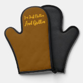 ただのんびりしながら茶色のものを焼いてるだけだよ 鍋つかみ (正面/裏面)