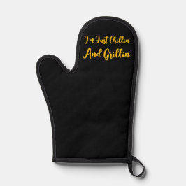 ただのんびりしながら黒人を grill してるだけだよ 鍋つかみ