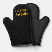 ただのんびりしながら黒人を grill してるだけだよ 鍋つかみ (正面/裏面)