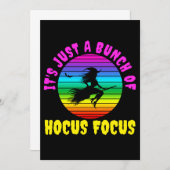 ただのカラフルな魔女のホocus Pocus 招待状 (正面/裏面)