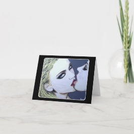 「ただのキス絵を描の船だ サンキューカード