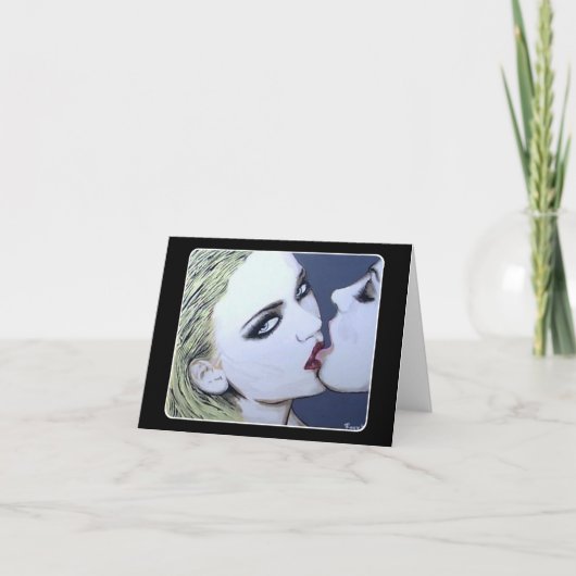 「ただのキス絵を描の船だ サンキューカード (正面)