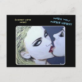 「ただのキス絵を描の船だ ポストカード