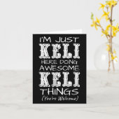 ただのケリです ここで素晴らしいケリのことをしています カード (黄色い花)