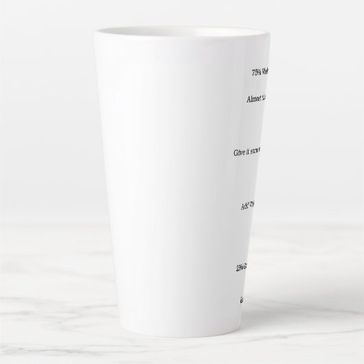 ただのコーヒーだと誓う |コーヒーマグ カフェラテマグ (正面)