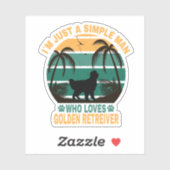 ただのゴールデンレトリバーを愛する男です シール (シート)