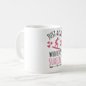 ただのサーフィン|サーファーガールギフト コーヒーマグカップ (正面左)