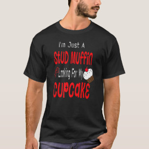 ただのスタッドのマフィンのカップケーキハッピー幼児の男の子バレン Tシャツ