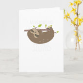 ただのスローアが好きな女の子 スローア愛好家のユーモア カード (黄色い花)