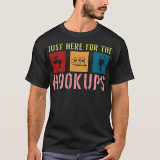 ただのセックス目的で来ただけよ おもしろキャンプ RV キャンパー Tシャツ
