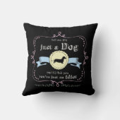 ただのダックスフントではない クッション (裏面)