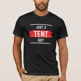 「ただのテント男」タイポグラフィー、結婚式、面白い Tシャツ