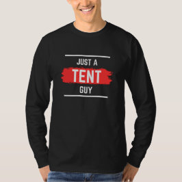 「ただのテント男」タイポグラフィー、結婚式、面白い Tシャツ