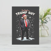 ただのトランプ支持者、くつろぎのクリスマスサンタ 招待状 (スタンド正面)