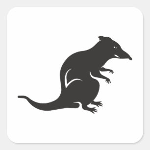 ただのネズミ スクエアシール