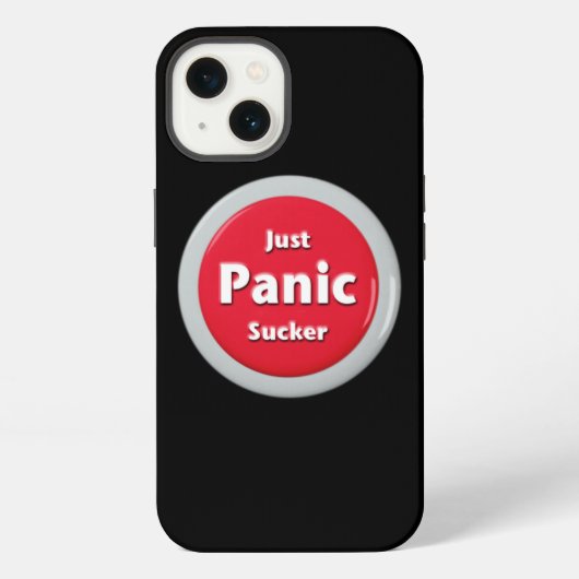 ただのパニックボタン野郎 iPhoneケース (裏面)