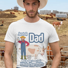 ただのパパ笑わされるが喜劇の男性のスタイル Tシャツ