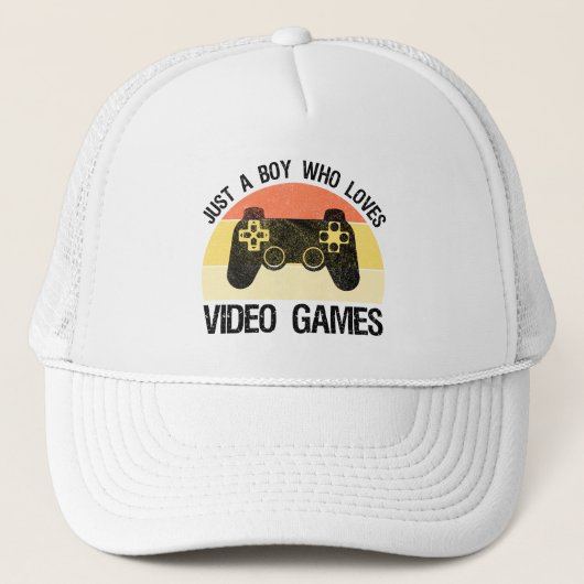 ただのビデオゲーム好きな少年 キャップ (正面)