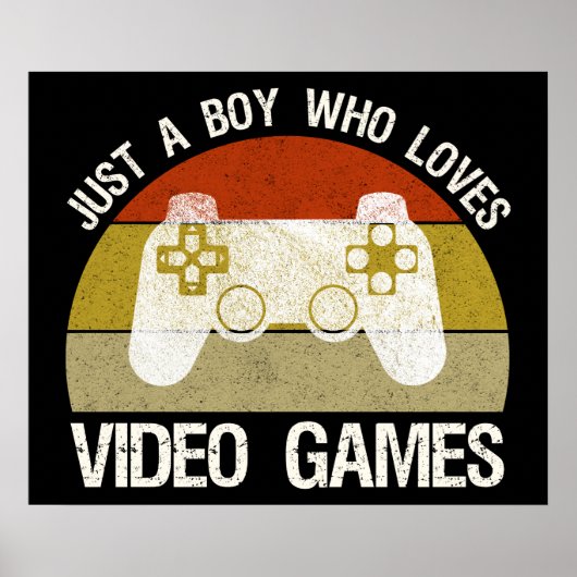 ただのビデオゲーム好きな少年 ポスター (正面)