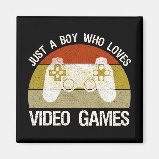 ただのビデオゲーム好きな少年 マグネット (正面)