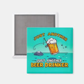 ただのビール好き マグネット (正面/裏面)