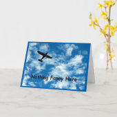 ただのファンシー飛行機 カード (黄色い花)
