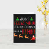 ただのフェリズナビだから私にはパパがいない面白いクリスマス カード (黄色い花)