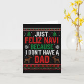 ただのフェリズ ナヴィ Because I Don't Have A Dad 醜い Xm カード (黄色い花)