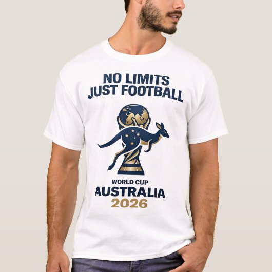 ただのフットボール、限界なし Tシャツ (正面)
