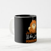 ただのポメラニア犬 ツートーンマグカップ (正面左)