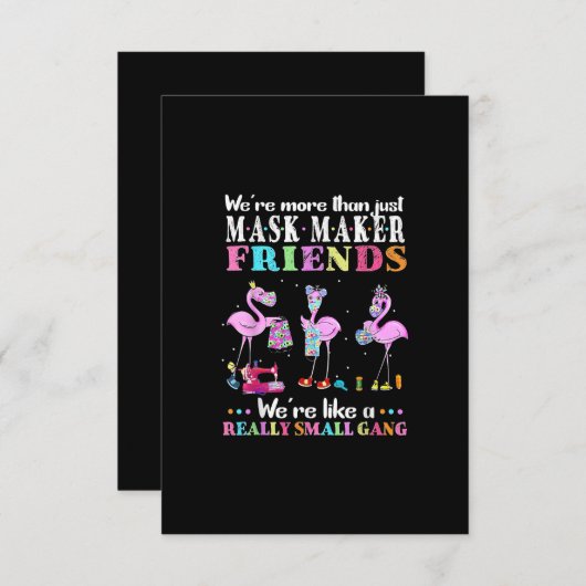 ただのマスクメーカーの友人のフラミンゴ以上だった 出欠カード (正面/裏面)