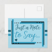 ただのメモです。ダークブルーとライトブルーです。 ポストカード (正面/裏面)