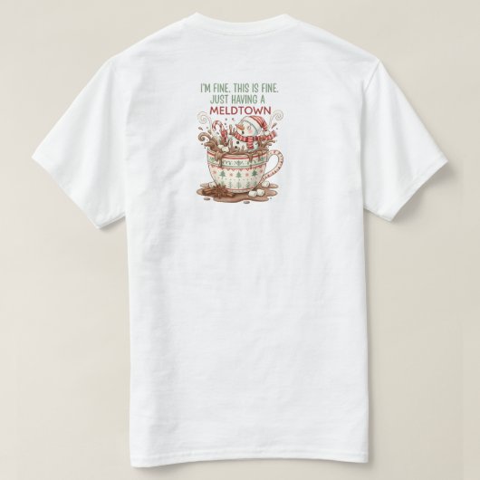 ただのメルドン中です Tシャツ (デザイン裏面)